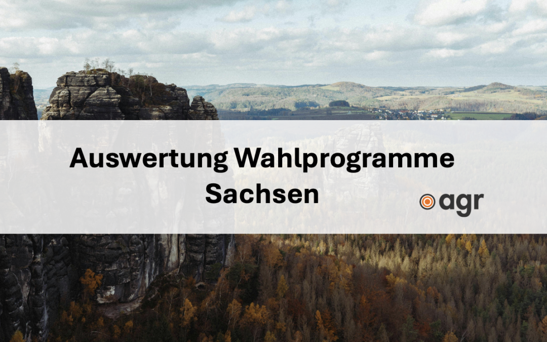 Auswertung Wahlprogramme Sachsen