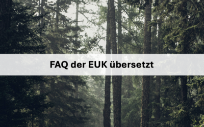 EUDR-FAQ nun übersetzt